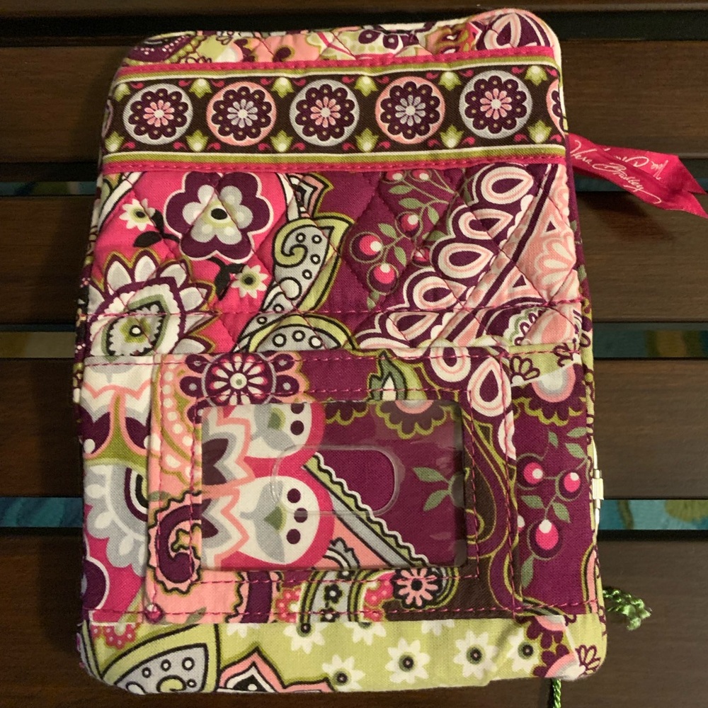 Vera Bradley Morgan Bag-Very Berry Paisley Print with Wallet and Change Purse - Picture 13 of 16